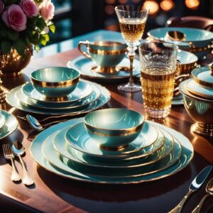 Glamourowe dodatki stołowe