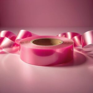 Różowa taśma klejąca na podłogę